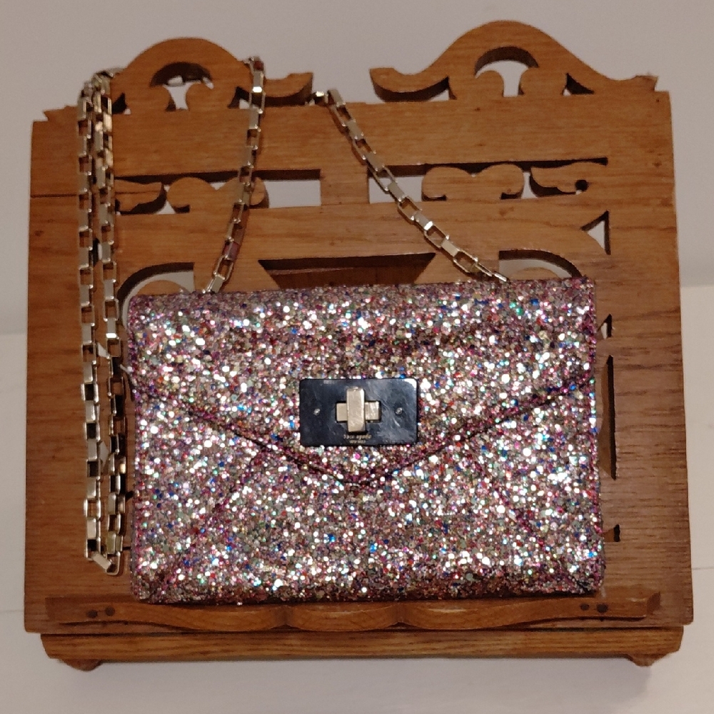 kate spade Sparkling Multicolor Crossbody with Chain Strap